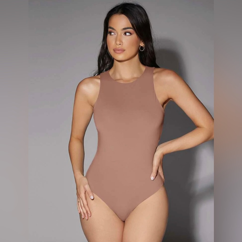 SHEIN BAE Solid Bodysuit